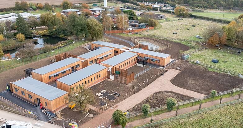 Mid build of the cat care centre