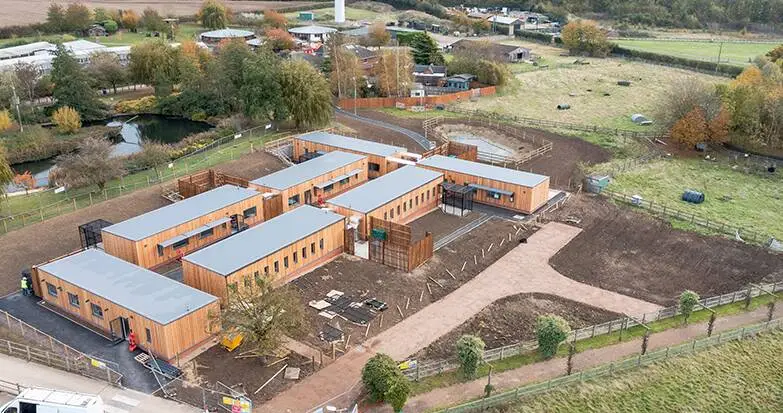 Mid build of the cat care centre