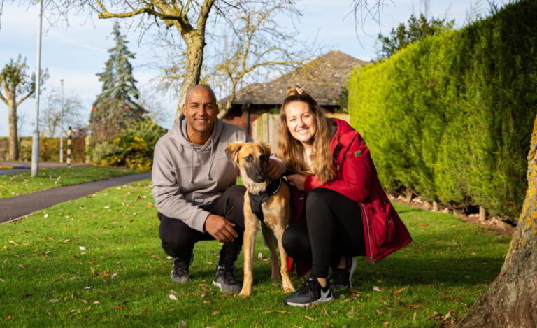 The Dog House family with Saluki dog